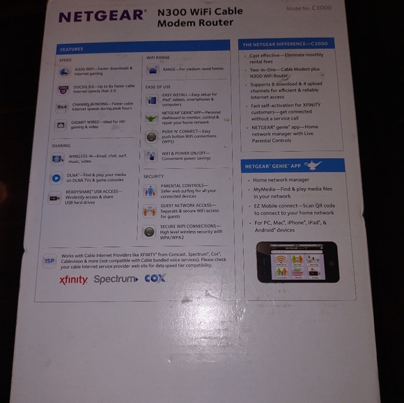 Wifi cable modem router - Picture 4 of 5